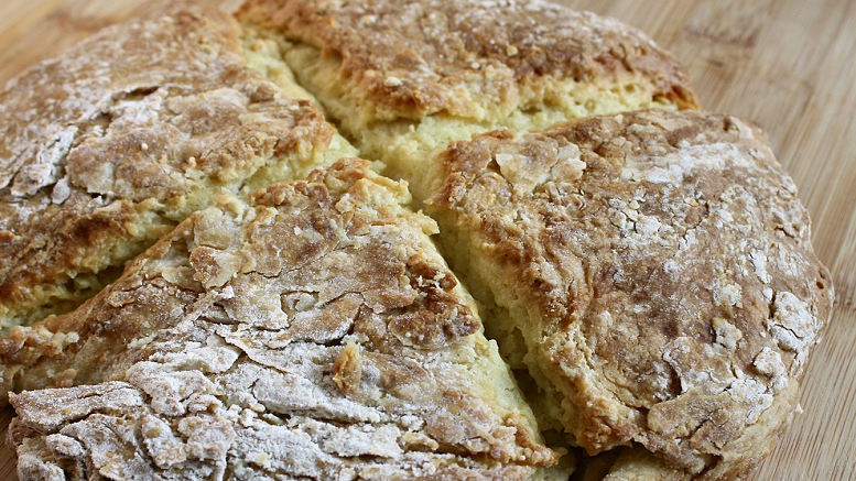 Soda bread to help visualise the recipe