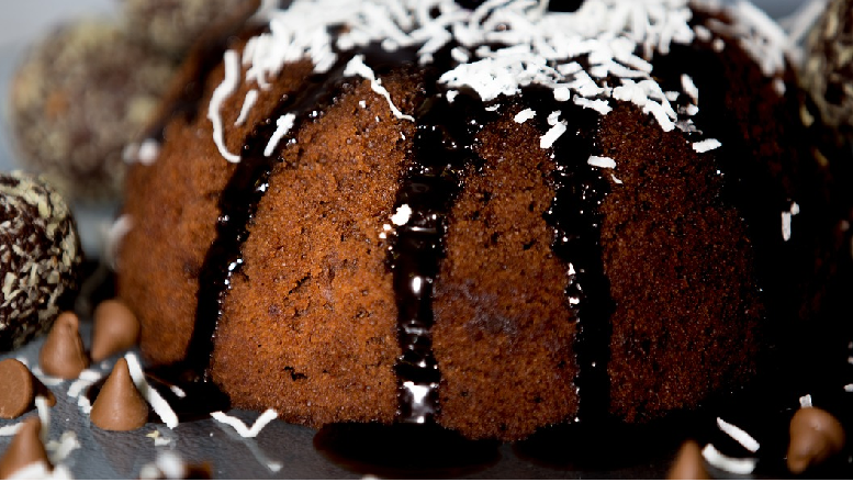 Image of a sticky toffee pudding for dessert