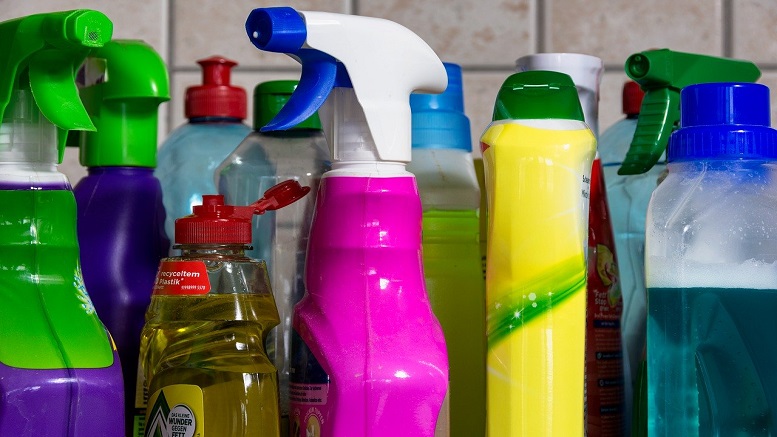 Cleaning products for tidying up at home