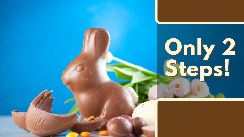 Chocolate bunny - Only 2 Steps!